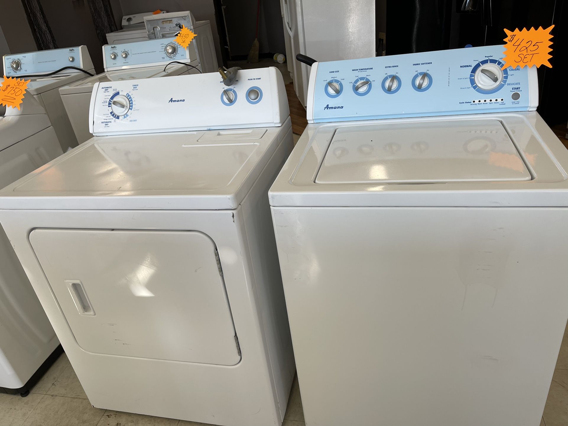 Amana Super Capacity Washer/Dryer Set