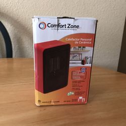 Comfort Zone CZ410RD Low Power 200 Watt Portable Ceramic Desktop Heater w/Fan, Red