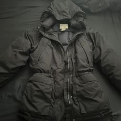 Eddie Bauer Black Thinsulated LiteLoft Waterproof Jacket Womens sz Medium