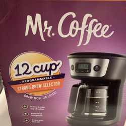 Mr. Coffee 12-Cup Programmable Coffeemaker, Strong Brew Selector