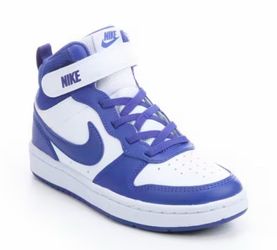 Nike Court Borough Mid 2 Deep Night Shade Blue/ White TDV Sneakers- 8c