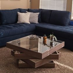 SAFAVIEH Anwen Mid-Century Geometric Wood Coffee Table