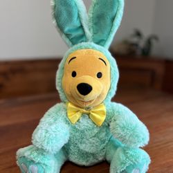 Disney Winnie the Pooh Bear Easter Bunny 2021 Plush Doll 18”