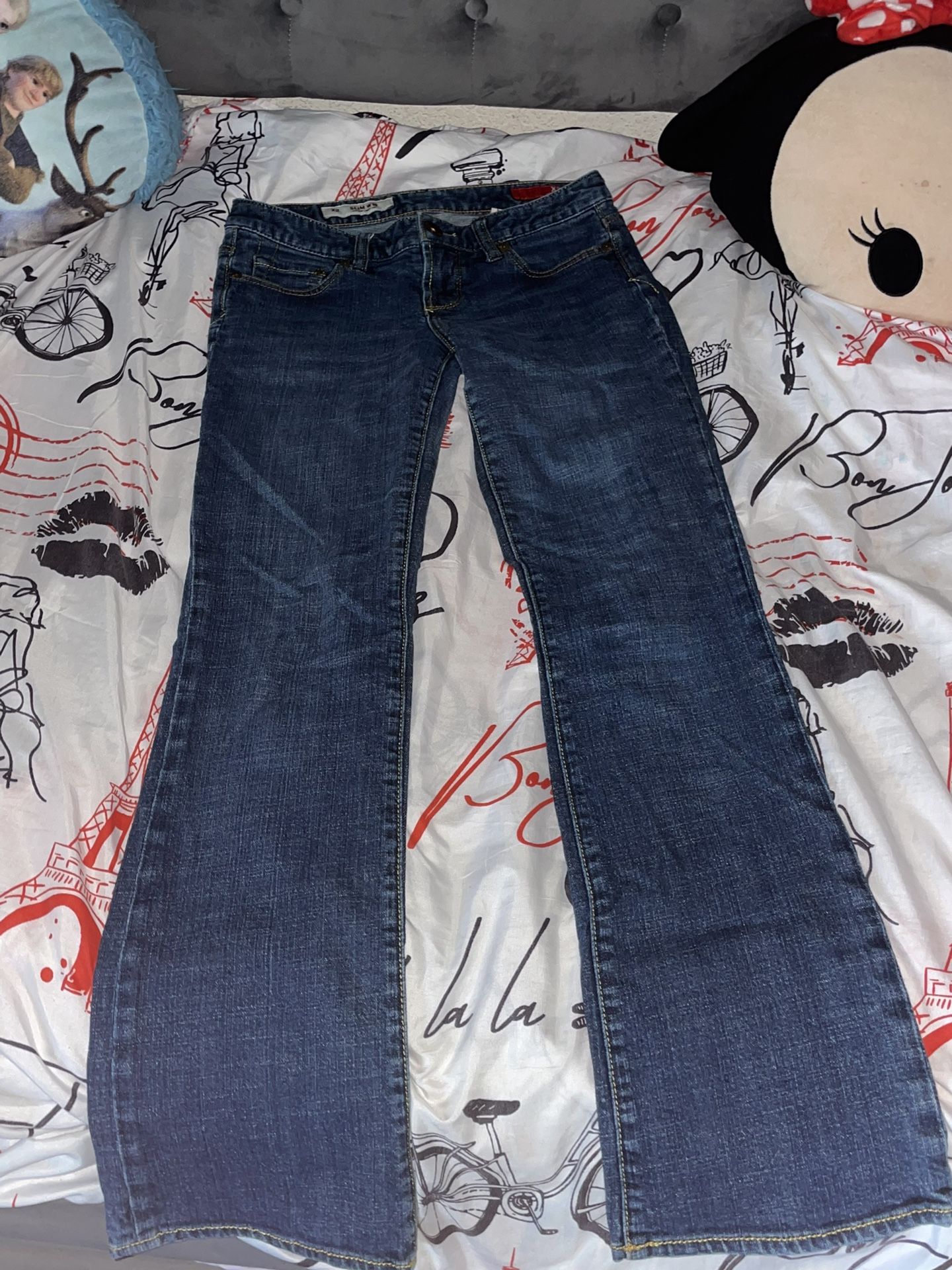 Low Rise Boot Cut Jeans