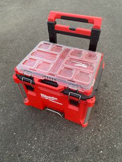 Milwaukee Packout Roller and Low Profile Box