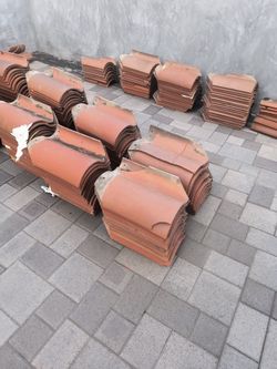 Spanish clay tile roofing shingles