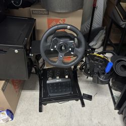 Logitech G920 Racing Wheel W/pedals & Custom Shifter