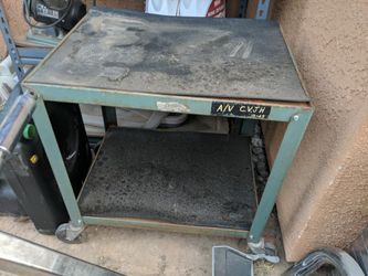Vintage Industrial Rustic AV Cart School