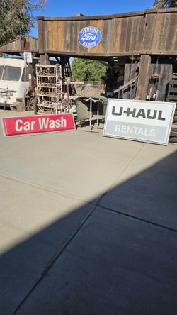Car Wash & U-Haul Signs