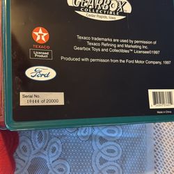 Model T Texaco Collectors Tin