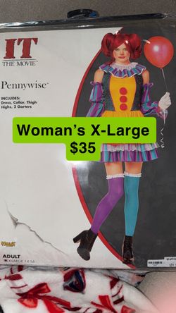 IT Pennywise Women's Halloween Costume XL