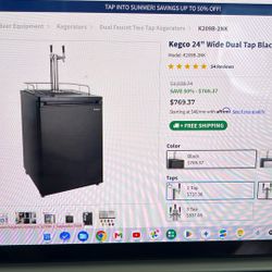 Double Kegerator w/ CO2 and Regulator 