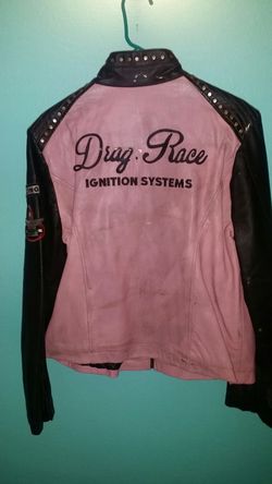 Vintage style leather jacket. .size xl...cost over $250new