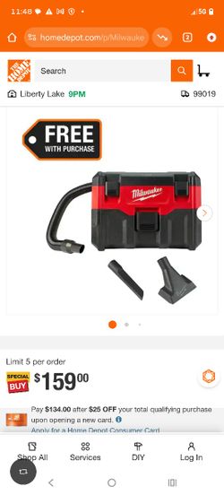 Milwaukee Vacuum Cordless 