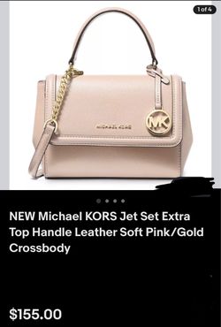Michael Kors Jet Set Extra-Small Crossgrain Leather Crossbody Bag