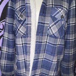 Flannel Sherpa Lined Jacket 