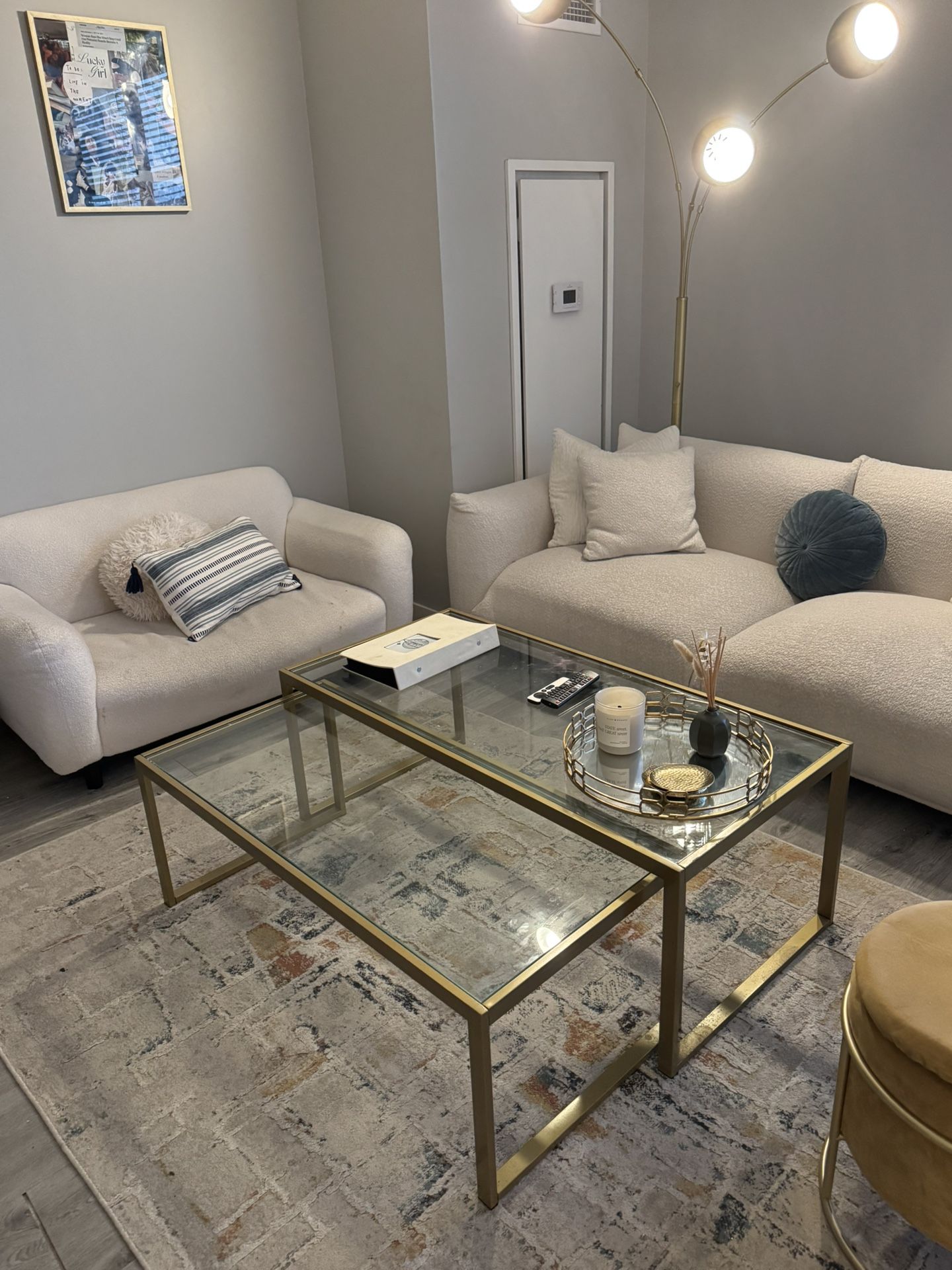 Glass Top Coffee Table