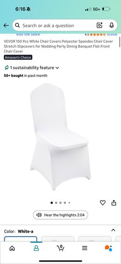 Party 150 Chair Covers, 160 Chair Bows 20 Table Covers 