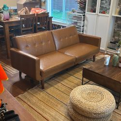 Leather Futon Sofa