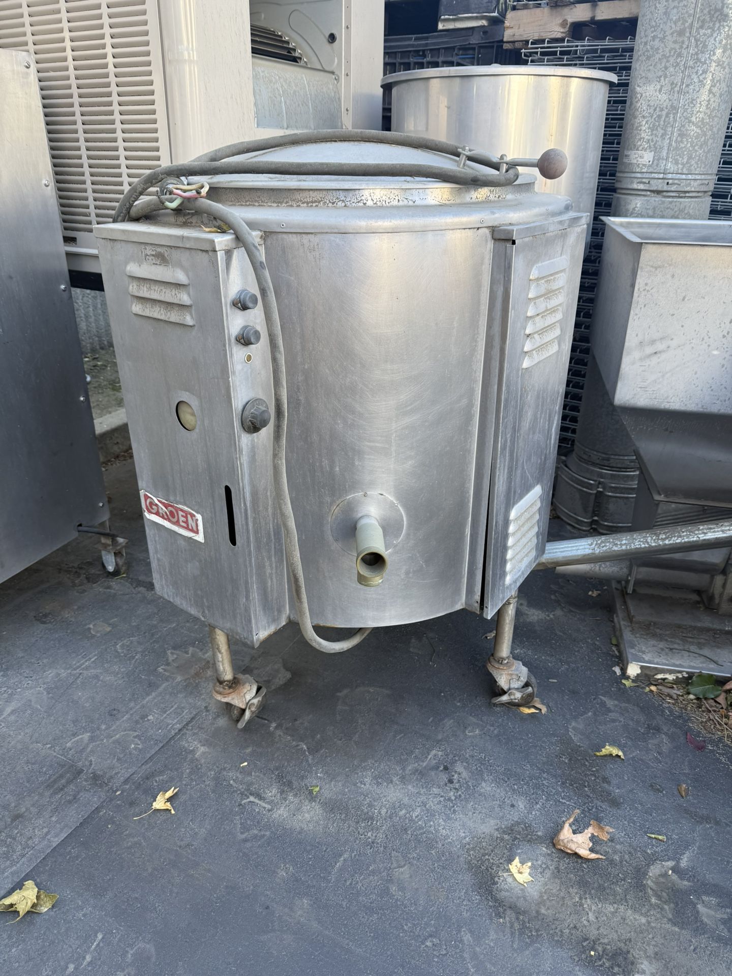 Large Industrial Stainless Steel Kettle