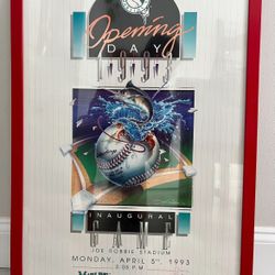 Miami Marlins Inaugural Year Poster 1993