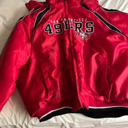 49er NFL Coat With Hood