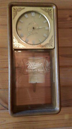 vintage original Miller high life wall clock