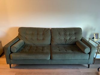Green Velvet Couch