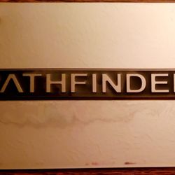 OFFICIALLY LICENSED STAINLESS STEEL NISSAN PATHFINDER LICENSE PLATE 