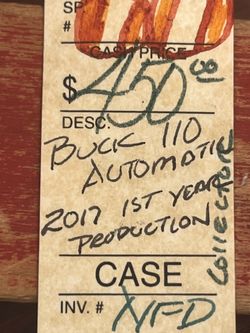 Rare Buck 110 AUTOMATIC 1st Year
