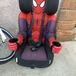 Car seat spider man