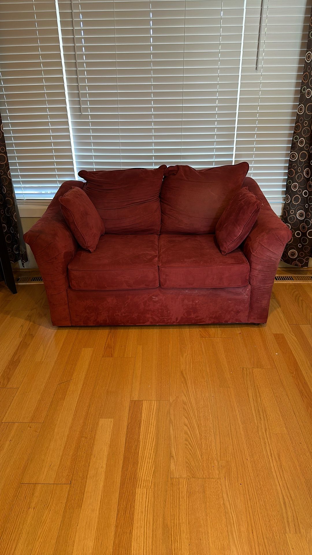 Estate Sale - Red Loveseat