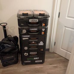 Six Piece Tough Built Stack Tech Toolbox For Sale!!!!