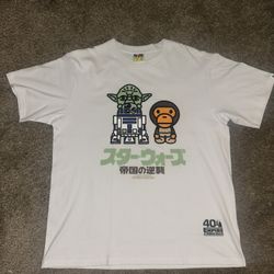 Bape x Star Wars Baby Milo & Yoda Tee