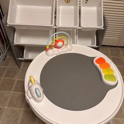 Toy Storage and baby Bouncer 