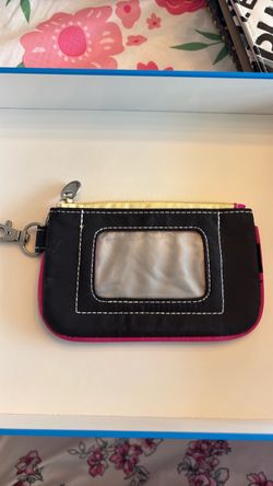 Small Zip Wallet with ID Window and Keychain