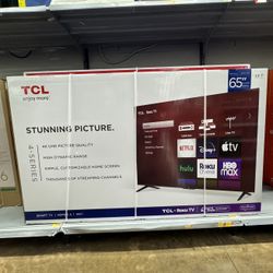 65” TCL Smart 4K Roku Led Tv 