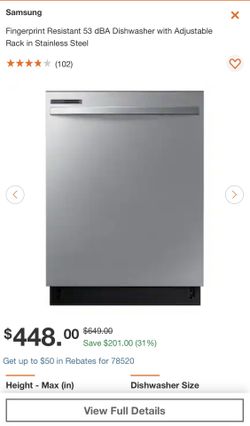 Samsung Dishwasher 