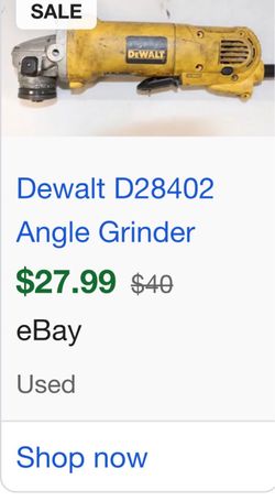 DeWalt D28402 Angle Grinder Dc385 18v cordless