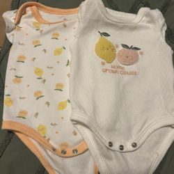 Duck Duck Goose 0-3 Month Set Onesies 