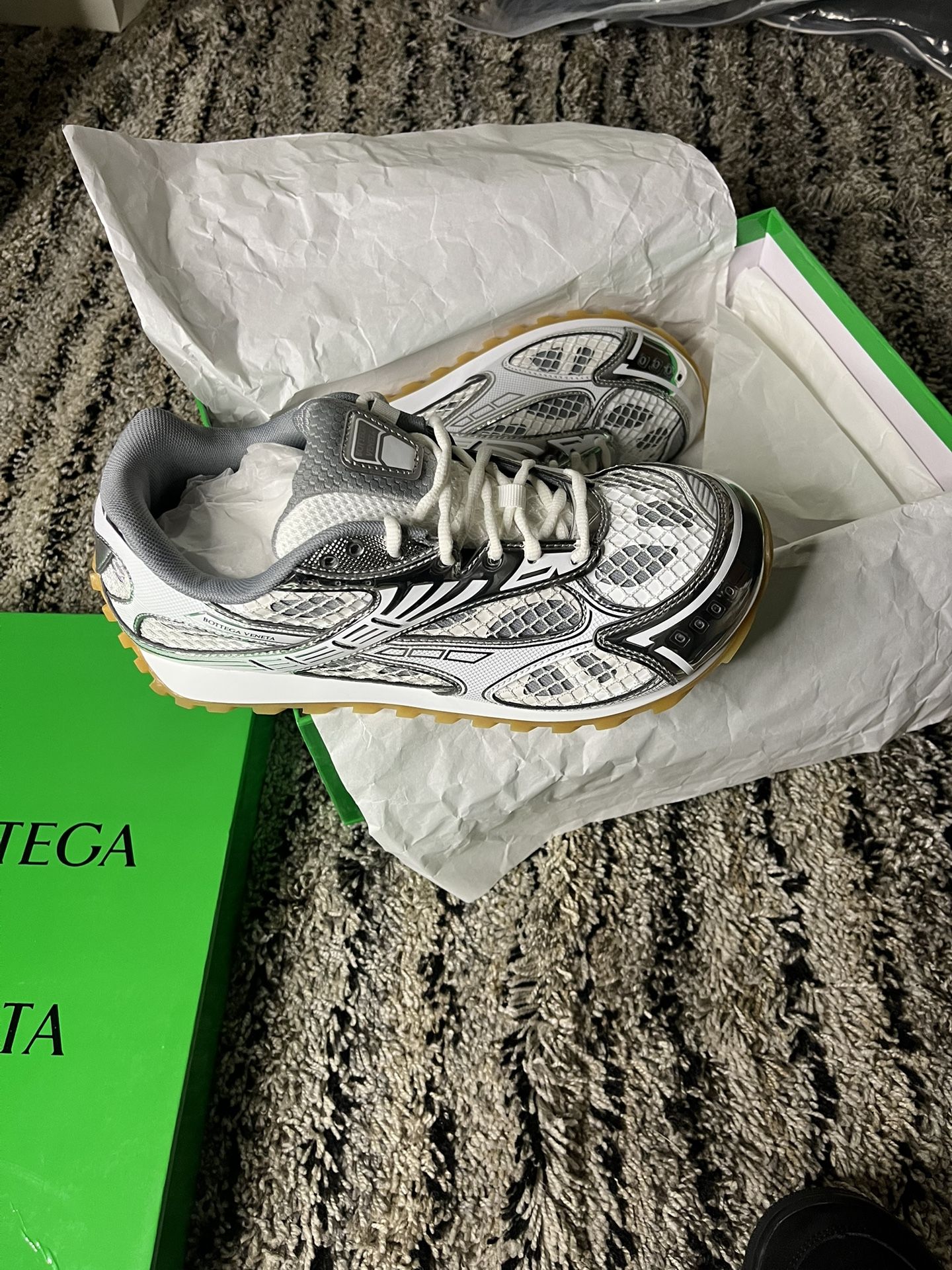 Bottega Veneta Orbits Silver