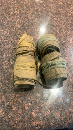 Rare WW11 wool raps all 4