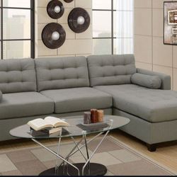 Brand New Light Gray Sectional Sofa