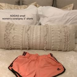 ADIDAS women’s Small Coral/gray Shorts