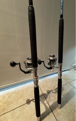 Connley Hawaiian Abalone Shell 7' Sailfish Spin 20-50# Rod With 10,000 Saragosa Both New