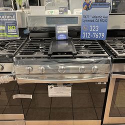 Samsung 6.0 Cu Ft Gas Range With No Preheat Airfry