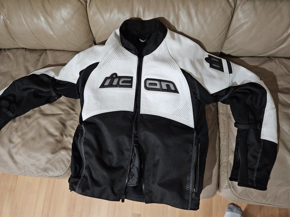Icon Contra 2 Perforated Leather Jacket