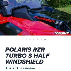 Rzr Turbo S Half Windshield