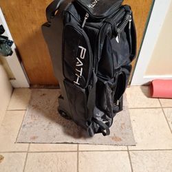  Path. Double Bowling  Ball  Bag On Wheels 