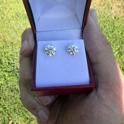 4cttw Lab Diamond Studs